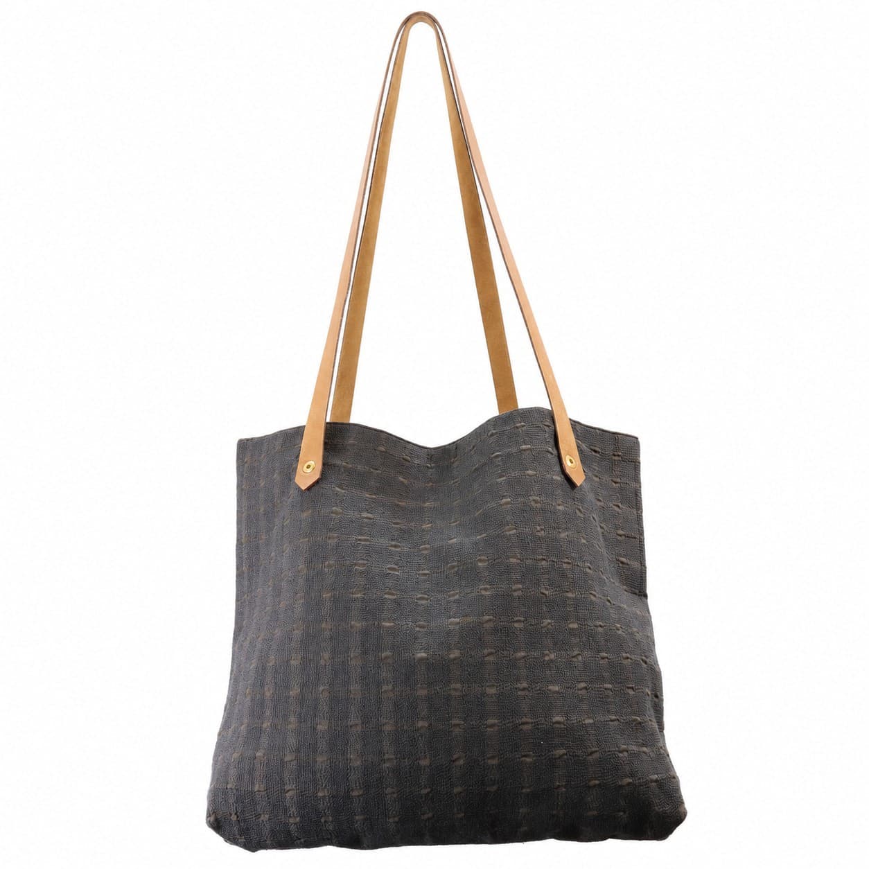 Hermès Ahmedabad Black Cotton Canvas Tote Bag Shoulder Bag Handbag Purse handbags auction at Alighieri's