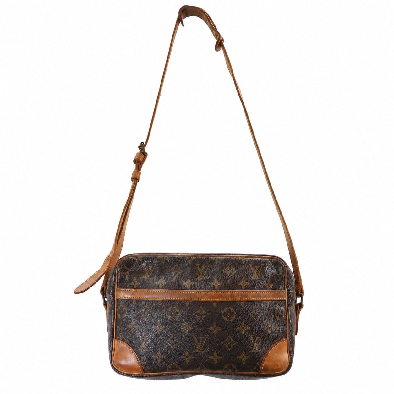 Louis Vuitton Trocadero 27 Monogram Canvas Crossbody Shoulder Bag Handbag Brown