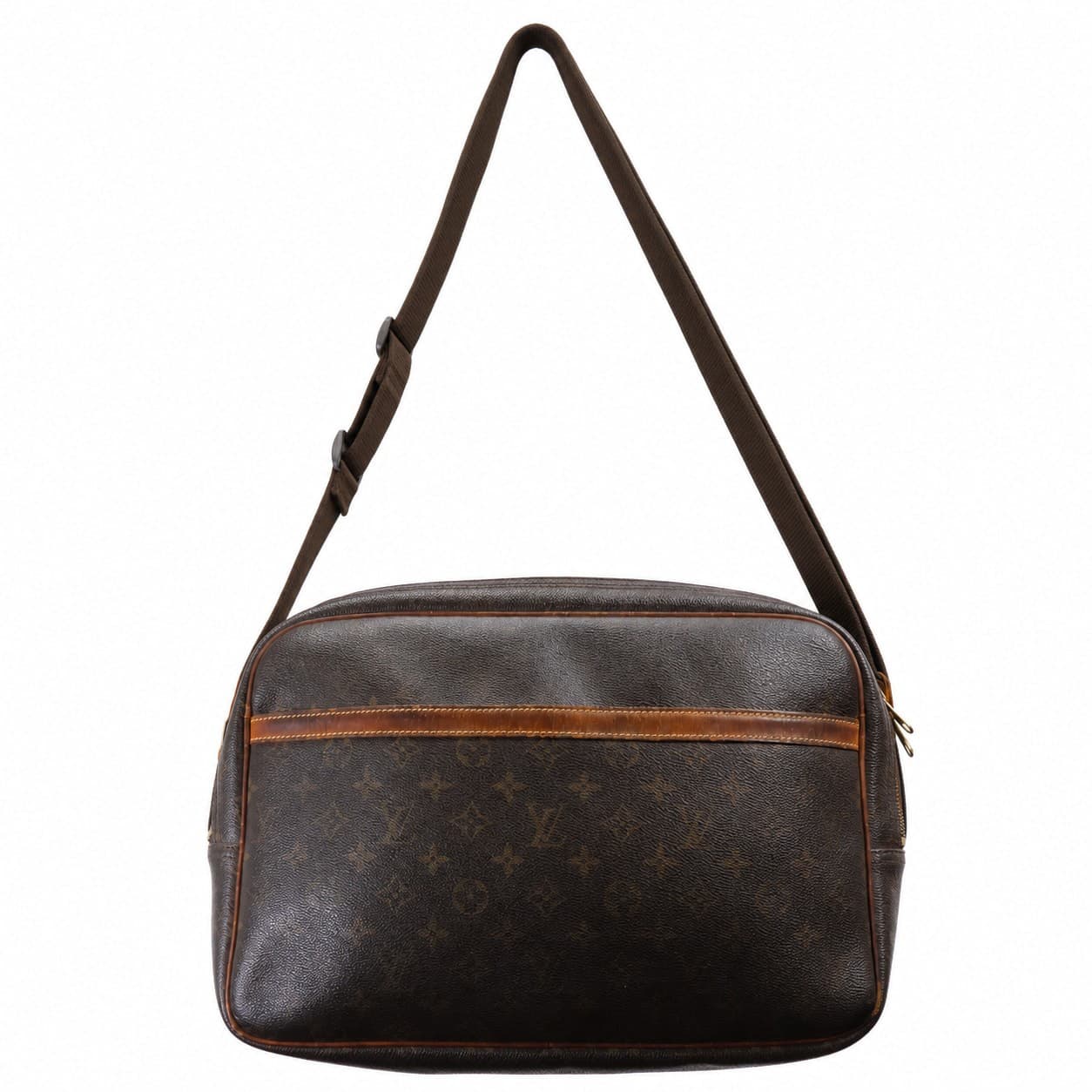 Louis Vuitton Reporter PM Monogram Canvas Leather Crossbody Shoulder Messenger Bag