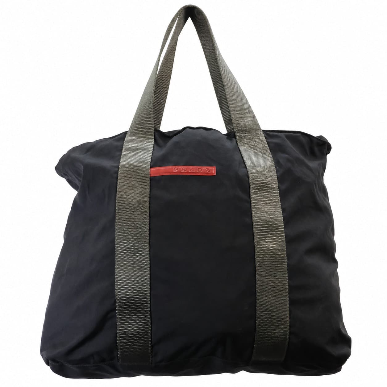 Prada Black Nylon Tote Bag Handbag Purse Shoulder Bag