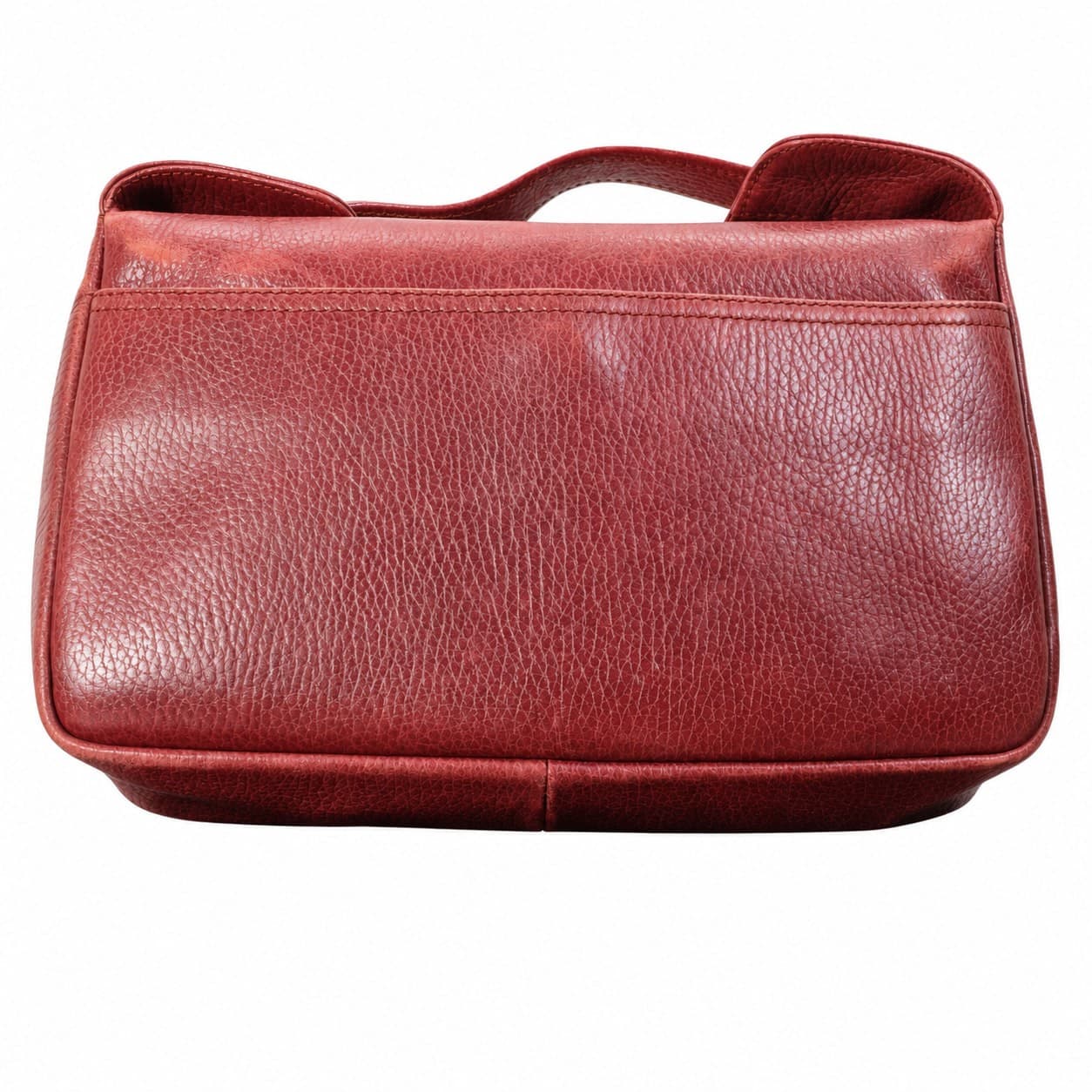 Cartier Must De Cartier Burgundy Leather Shoulder Bag Handbag Purse