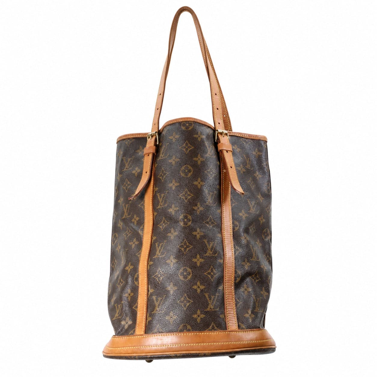 Louis Vuitton Petit Bucket Monogram Canvas Shoulder Bag Handbag Purse