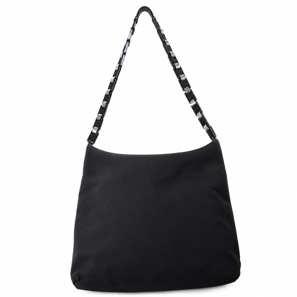 Salvatore Ferragamo Black Suede Shoulder Bag Hobo Handbag Purse