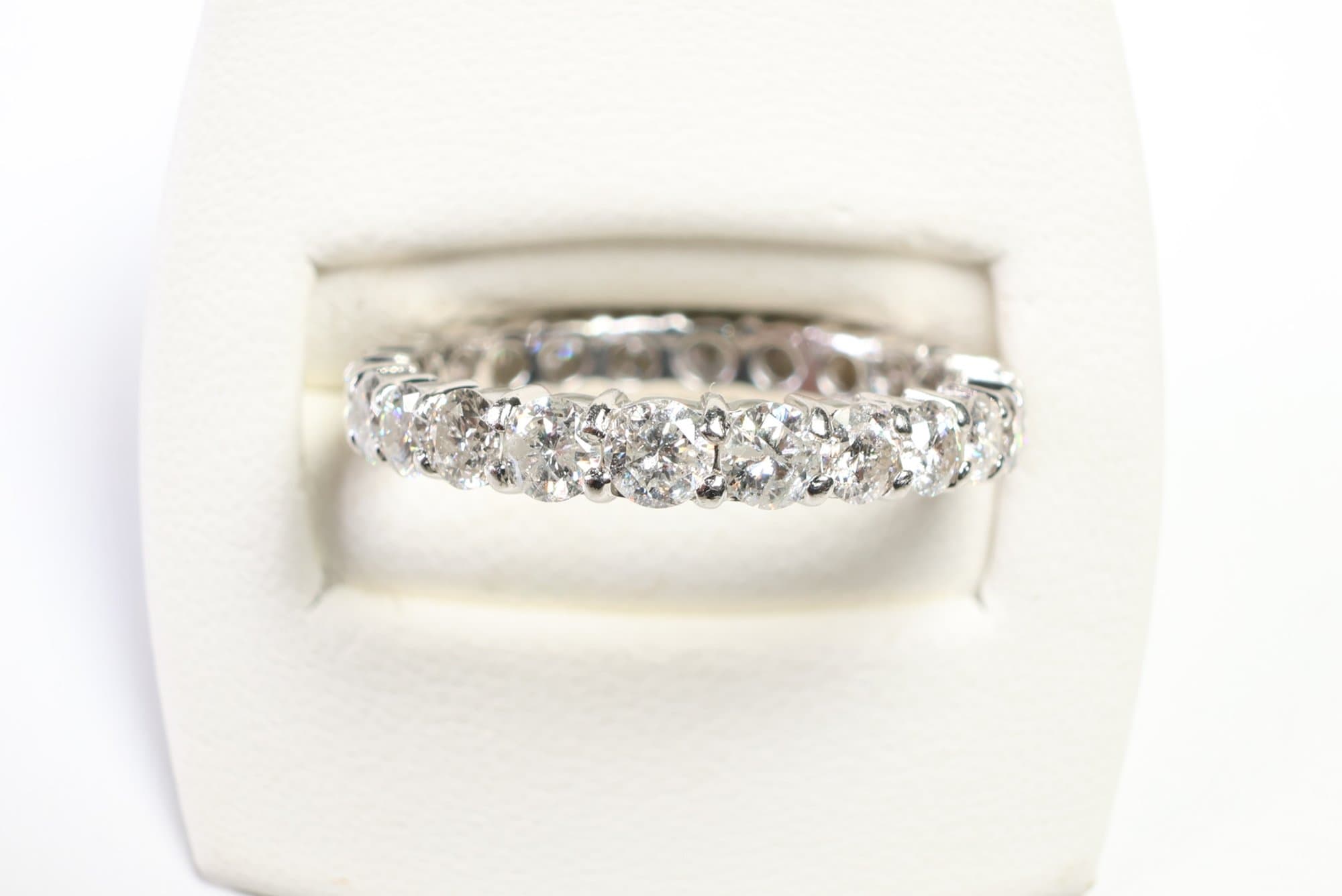 Platinum, Natural Diamond Band Ring 2.00ctw, Gemstones Jewelry Diamonds