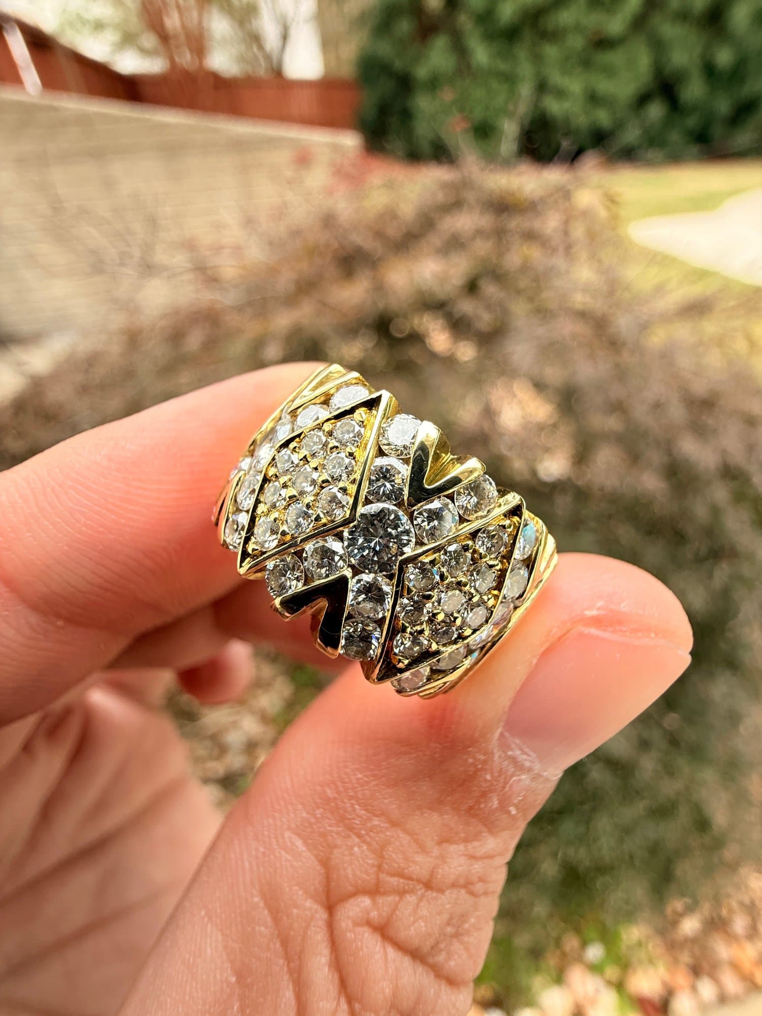 18k Yellow Gold, Natural Diamond Ring 2.00ctw, 9.4 Grams Jewelry Gemstone Diamonds