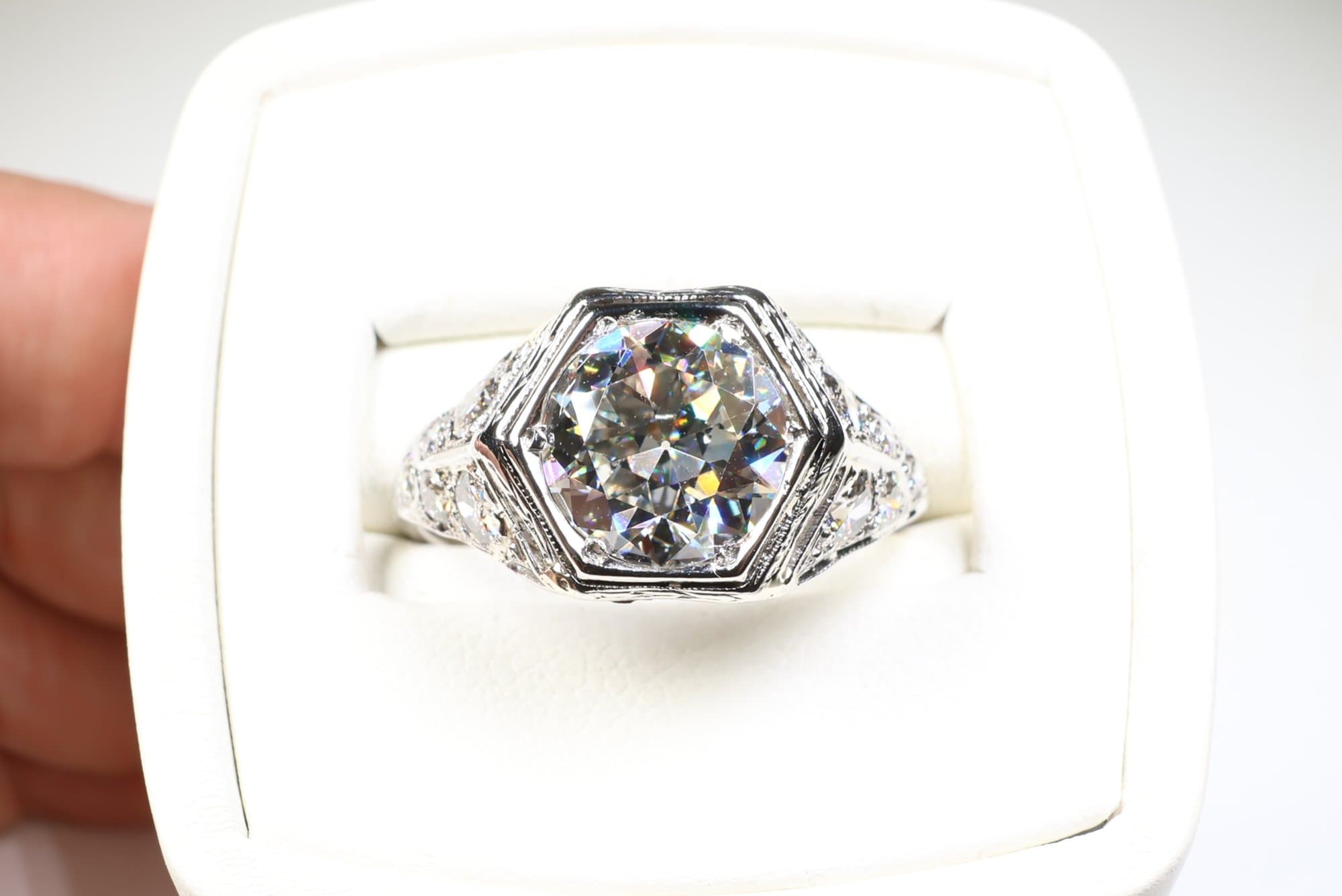 Platinum, GIA Natural Diamond Ring 2.14ctw, 3.33 Grams Jewelry Gemstone Diamonds