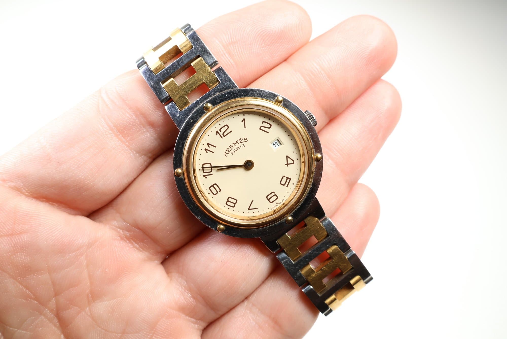 Hermès Clipper Two-Tone Quartz Watch