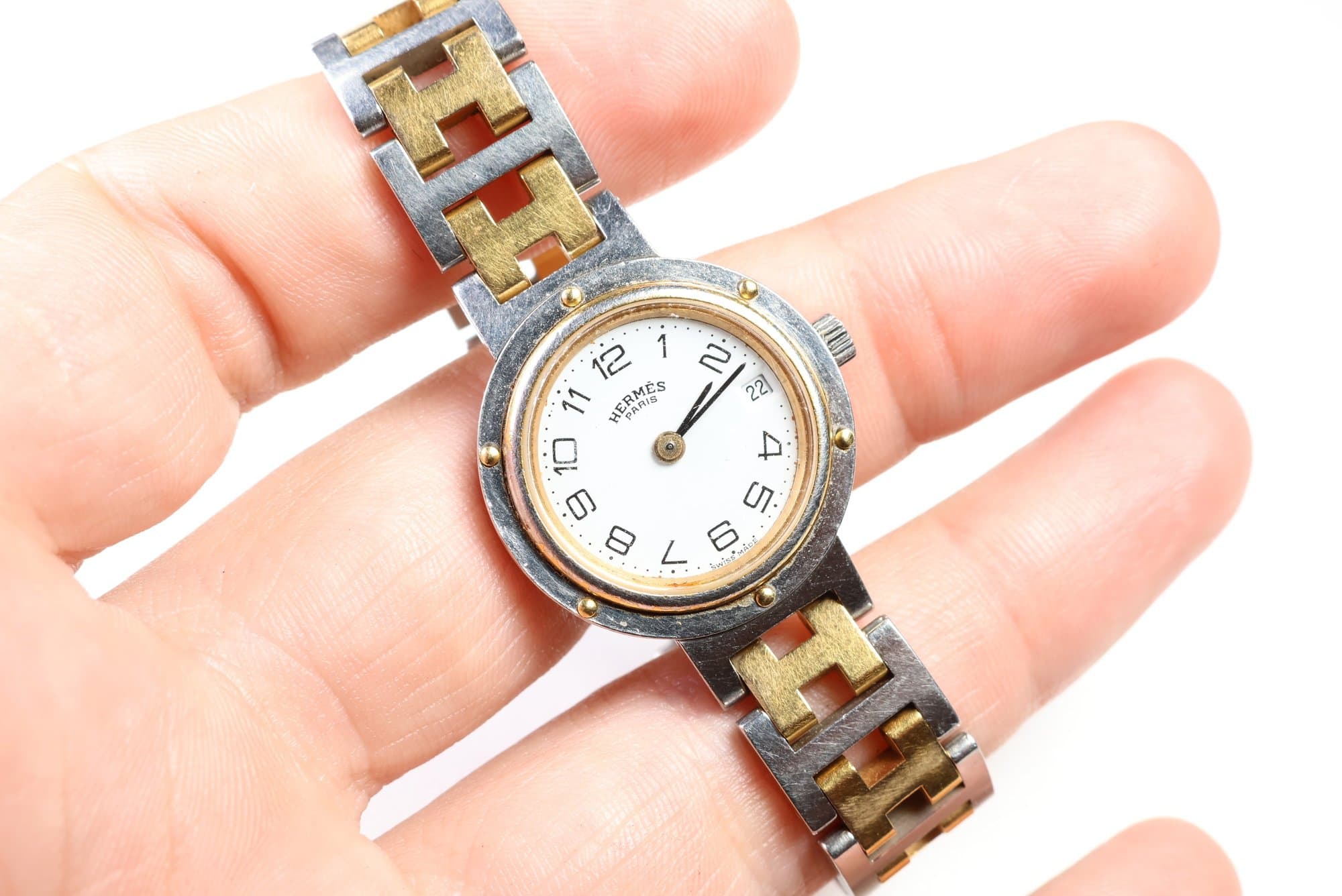 Hermès Clipper Two-Tone Quartz Watch