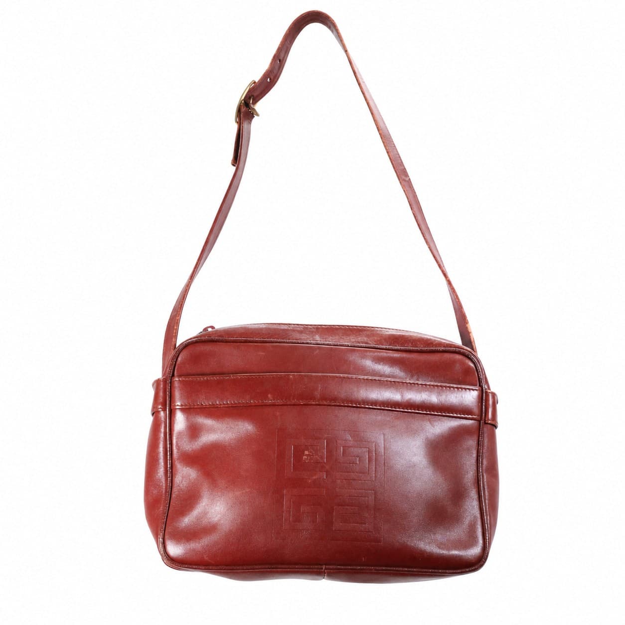 Givenchy Leather Crossbody Shoulder Bag Burgundy Handbag Purse Spain handbags auction at Alighieri's