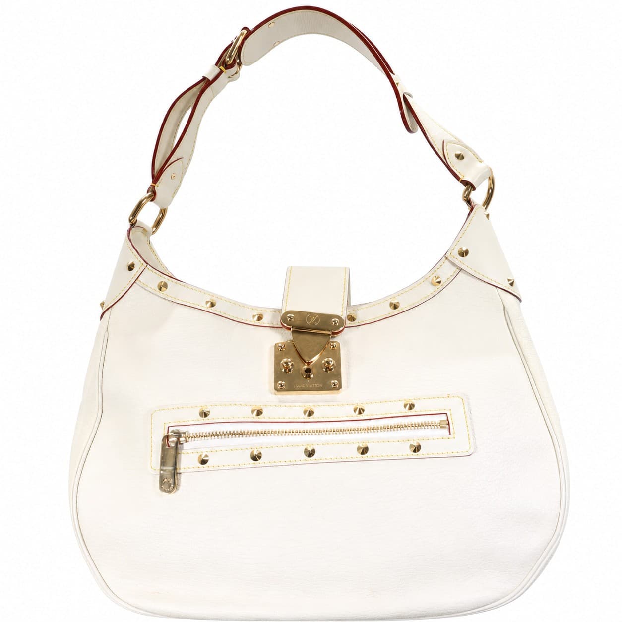 Louis Vuitton Suhali Le Talentueux Ivory Leather Shoulder Bag Handbag Purse