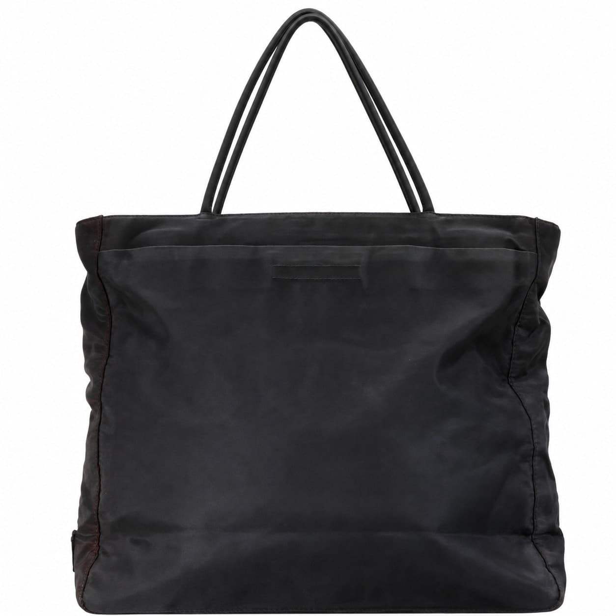 Prada Black Nylon Tessuto Tote Handbag Purse Bag Shoulder Bag