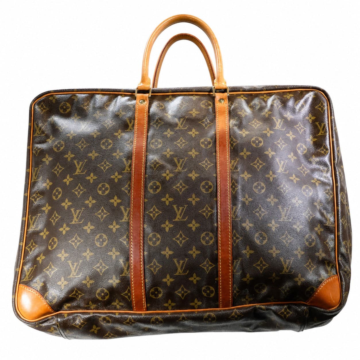Louis Vuitton Monogram Canvas Garment Bag Travel Case Luggage Brown