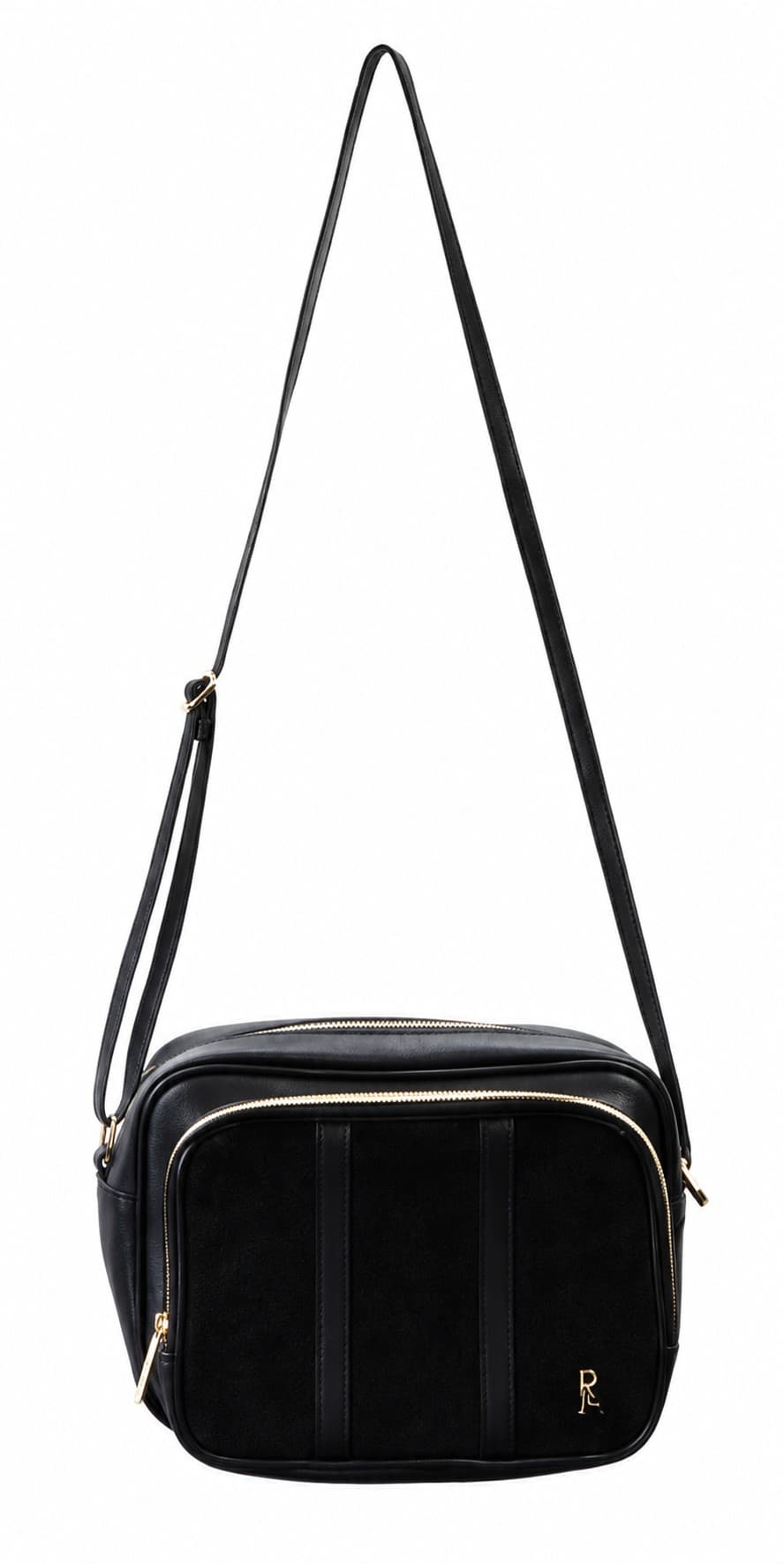 Roberta Di Camerino Precious Book Black Shoulder Bag Crossbody Purse With Leather Trim