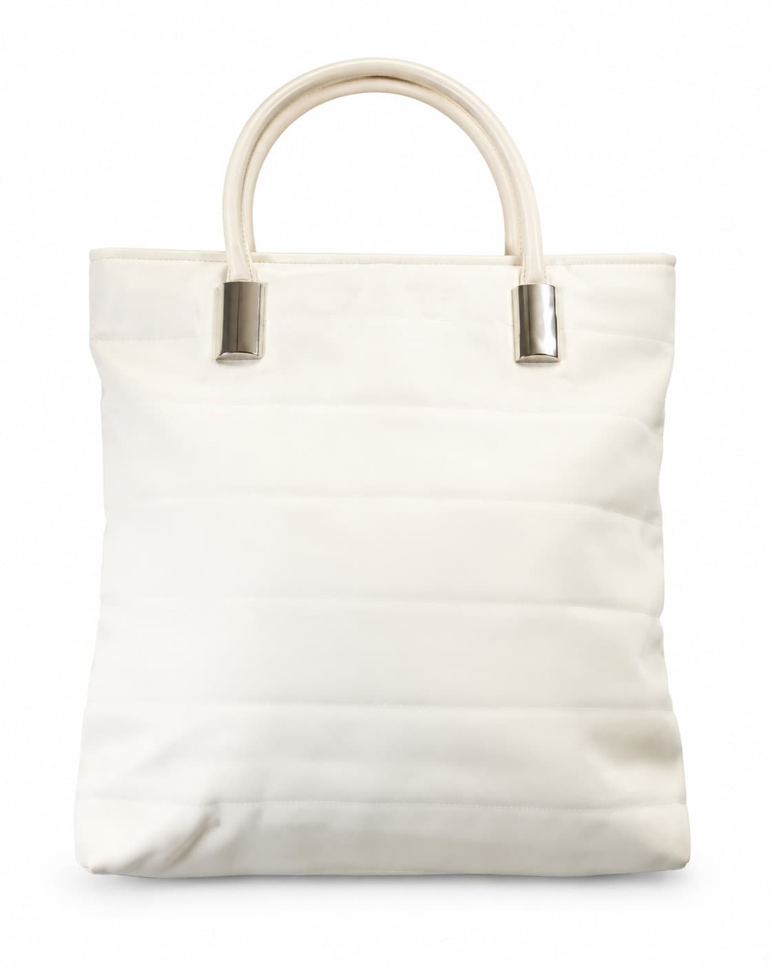 Gucci Canvas Top Handle Tote Bag Handbag Purse Ivory White
