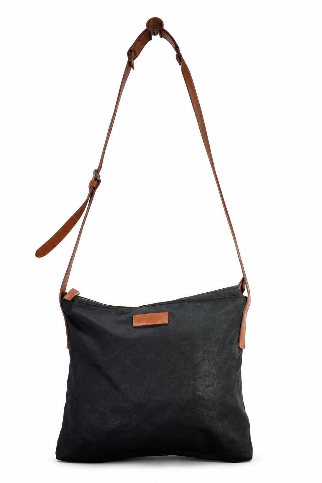 Gucci Black GG Monogrammed Supreme Nylon Messenger Shoulder Crossbody Tote Bag