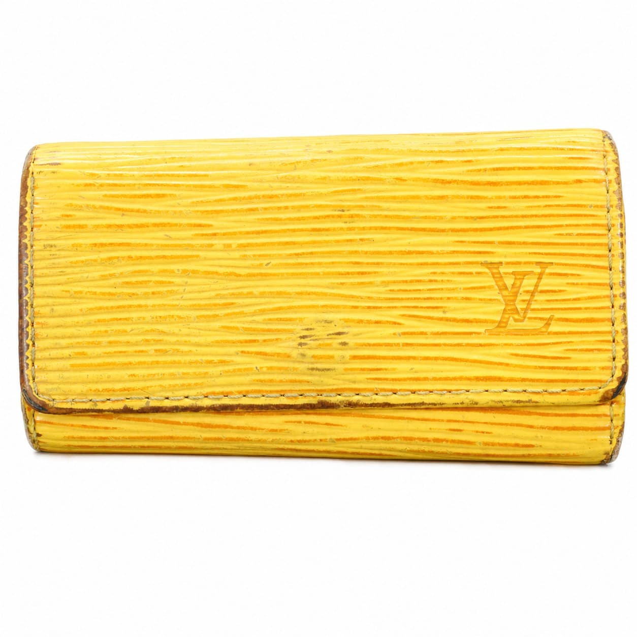 Louis Vuitton Epi Multicles 6 Key Holder Wallet Tassil Yellow Leather